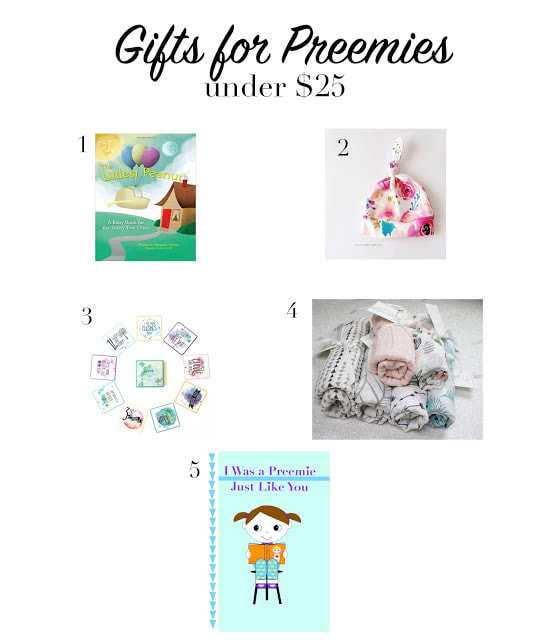 When a friend or family member has a new baby, it is customary to send a gift. Typical baby gifts like clothes and toys are not things that can be utilized right away by a preterm baby.  Here are 5 thoughtful gifts that are perfect for a preemie and all are under $25!